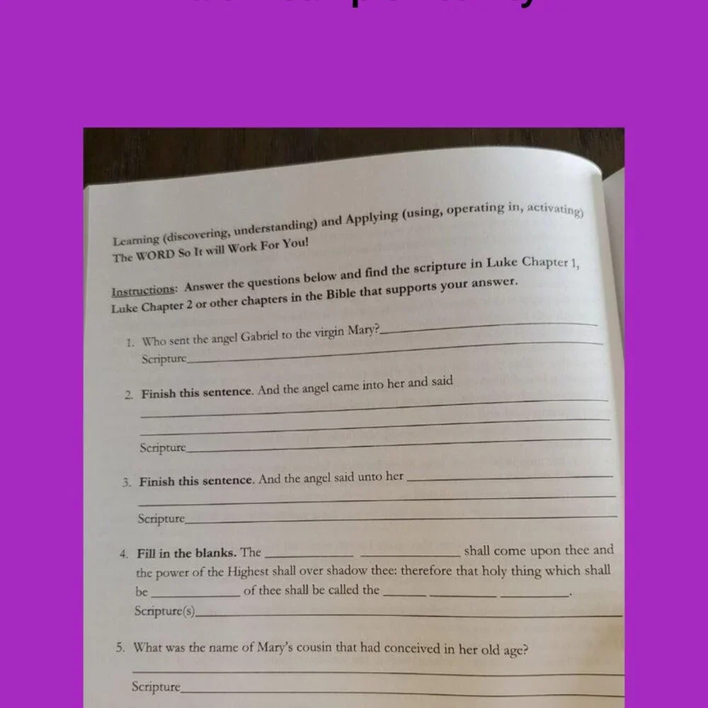 3 Workbooks for $15 - Easy and Fun  Bible Activity Workbook - Stories of Faith